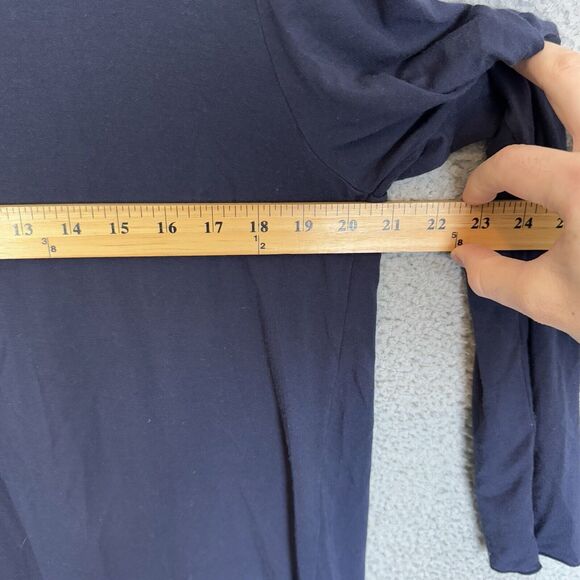 Barefoot Dreams Sweater Womens‎ L Blue Luxe Milk Jersey Cardigan Open Front - Picture 6 of 6